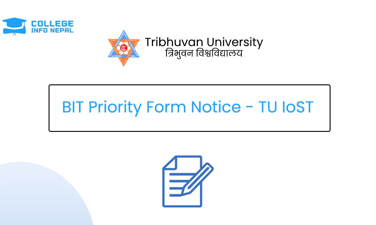 BIT Priority Form Notice 2083 - TU IoST